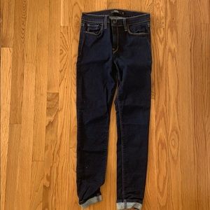 Hudson dark wash skinny stretch jeans